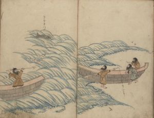 Ainu fishing. Hata, Awagimaru, and Japanese Rare Book Collection. Ezoto Kikan. Japan 1799. Library of Congress. Washington DC, USA19.jpg